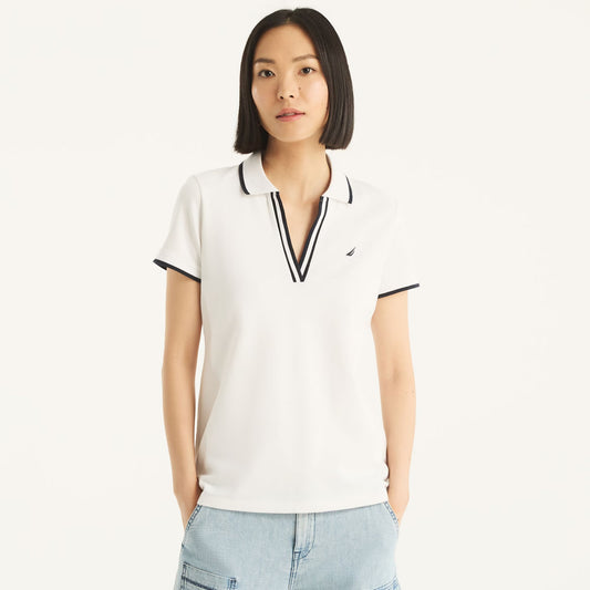 Chemise cuello en V sin botones