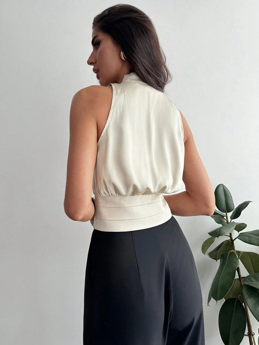 Blusa elegante de seda
