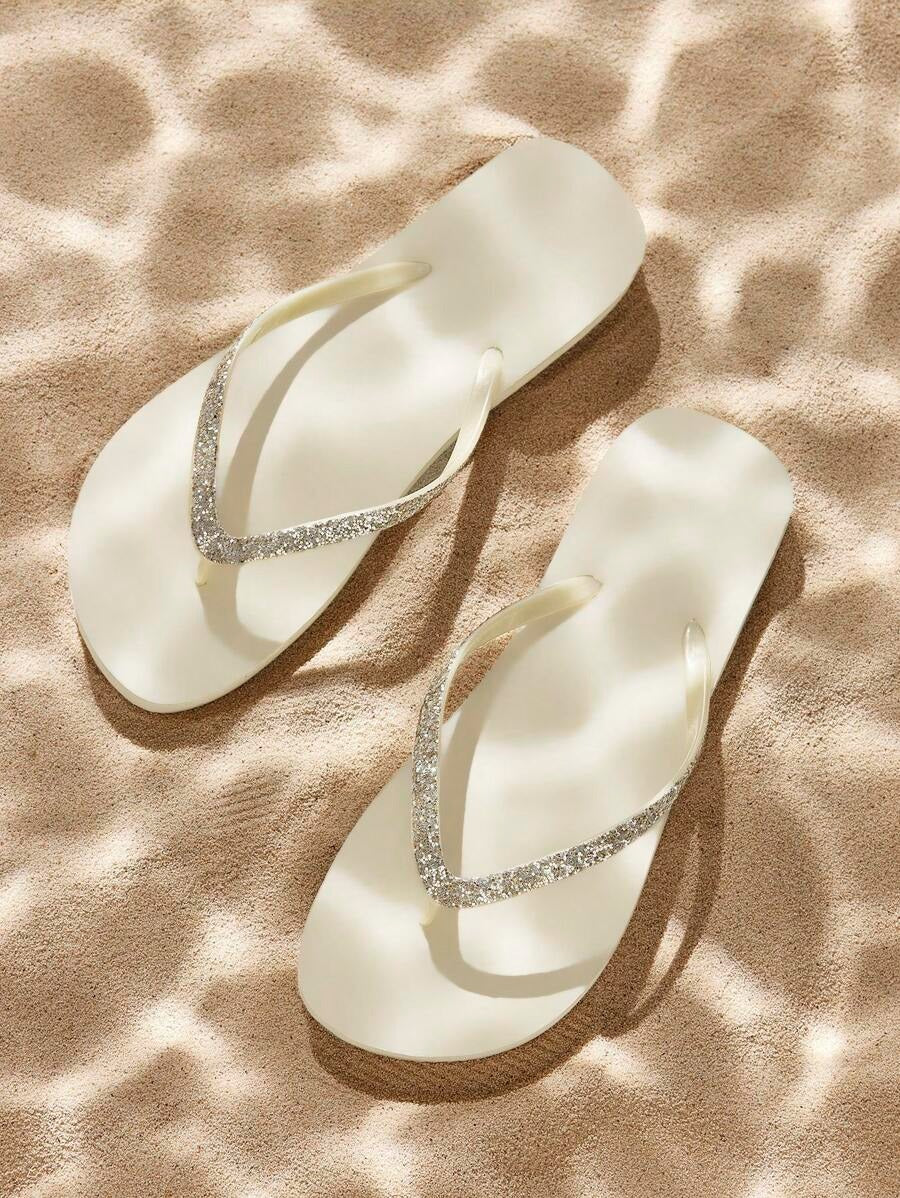 Sandalias con brillo