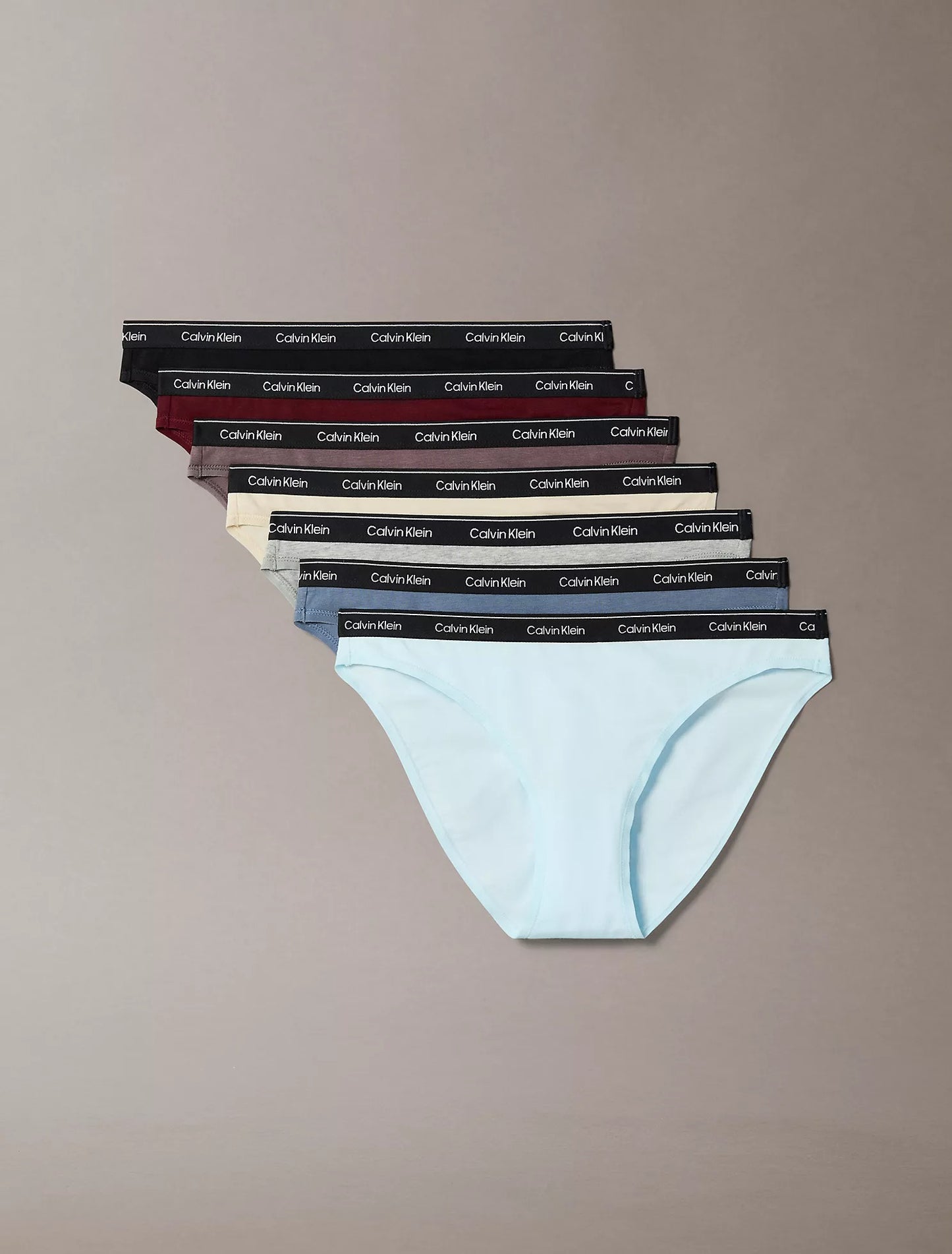 7 Pack de Panties con cinta y logo tipo bikini