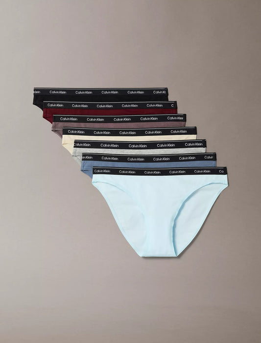 7 Pack de Panties con cinta y logo tipo bikini