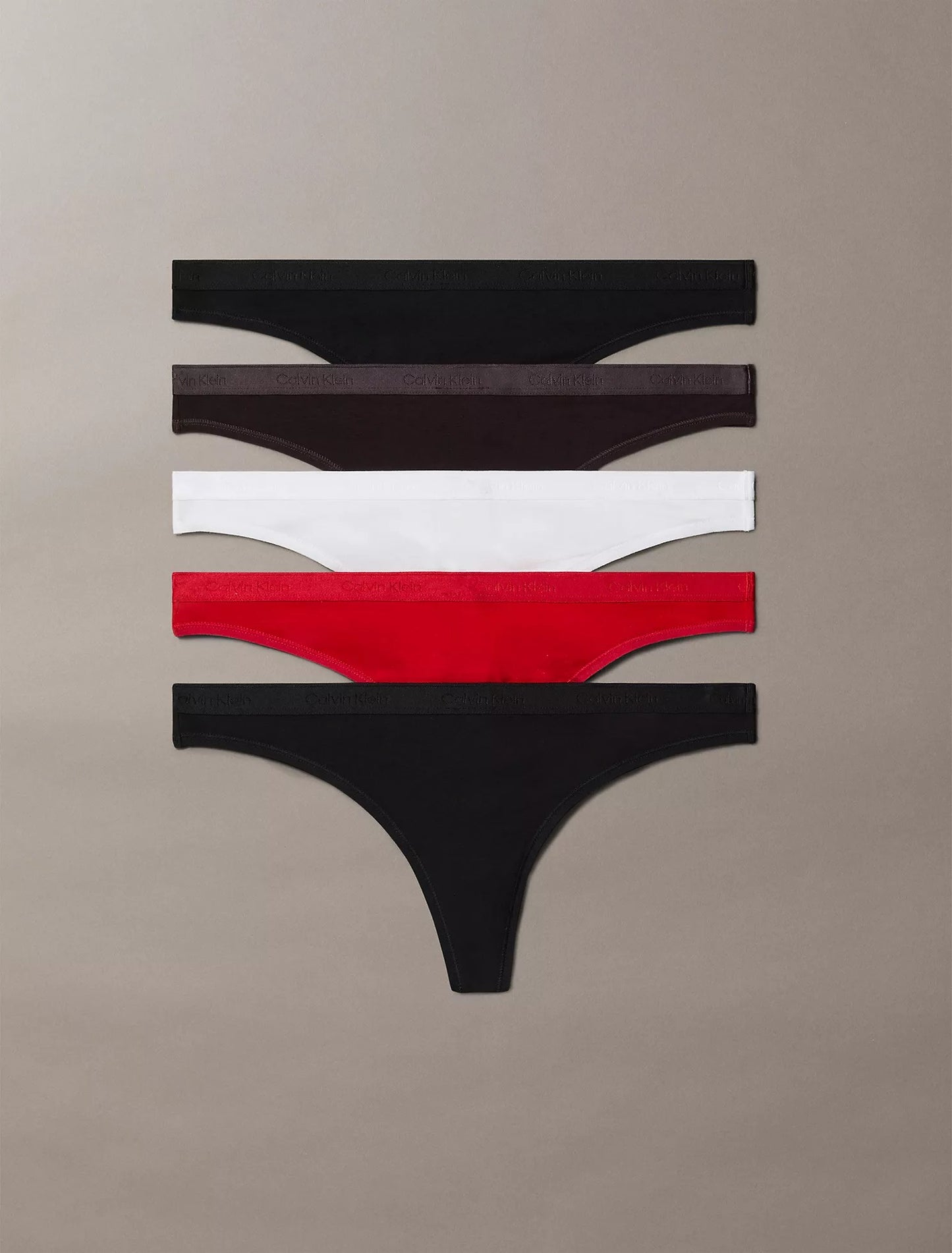 5 Pack de Panties con logo tipo hilo