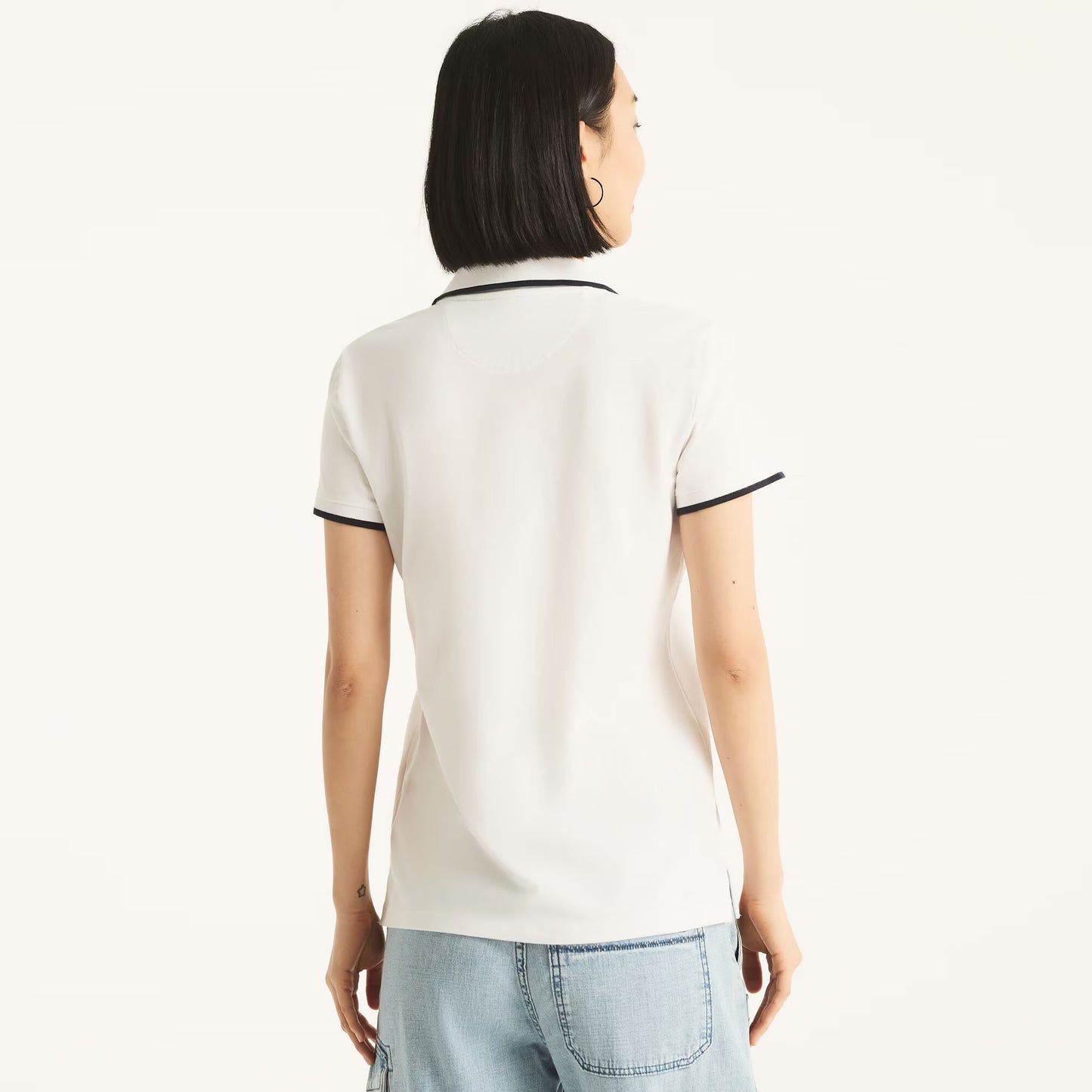 Chemise cuello en V sin botones