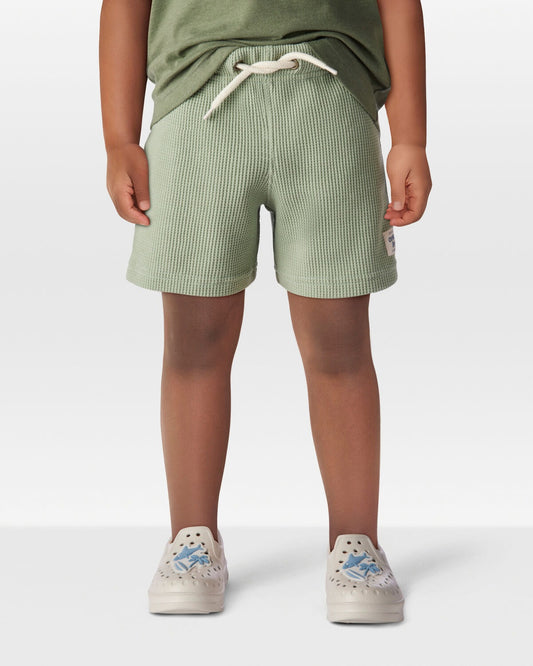 Short unicolor tejido wafle para niño