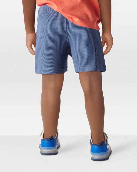 Short unicolor tejido wafle para niño