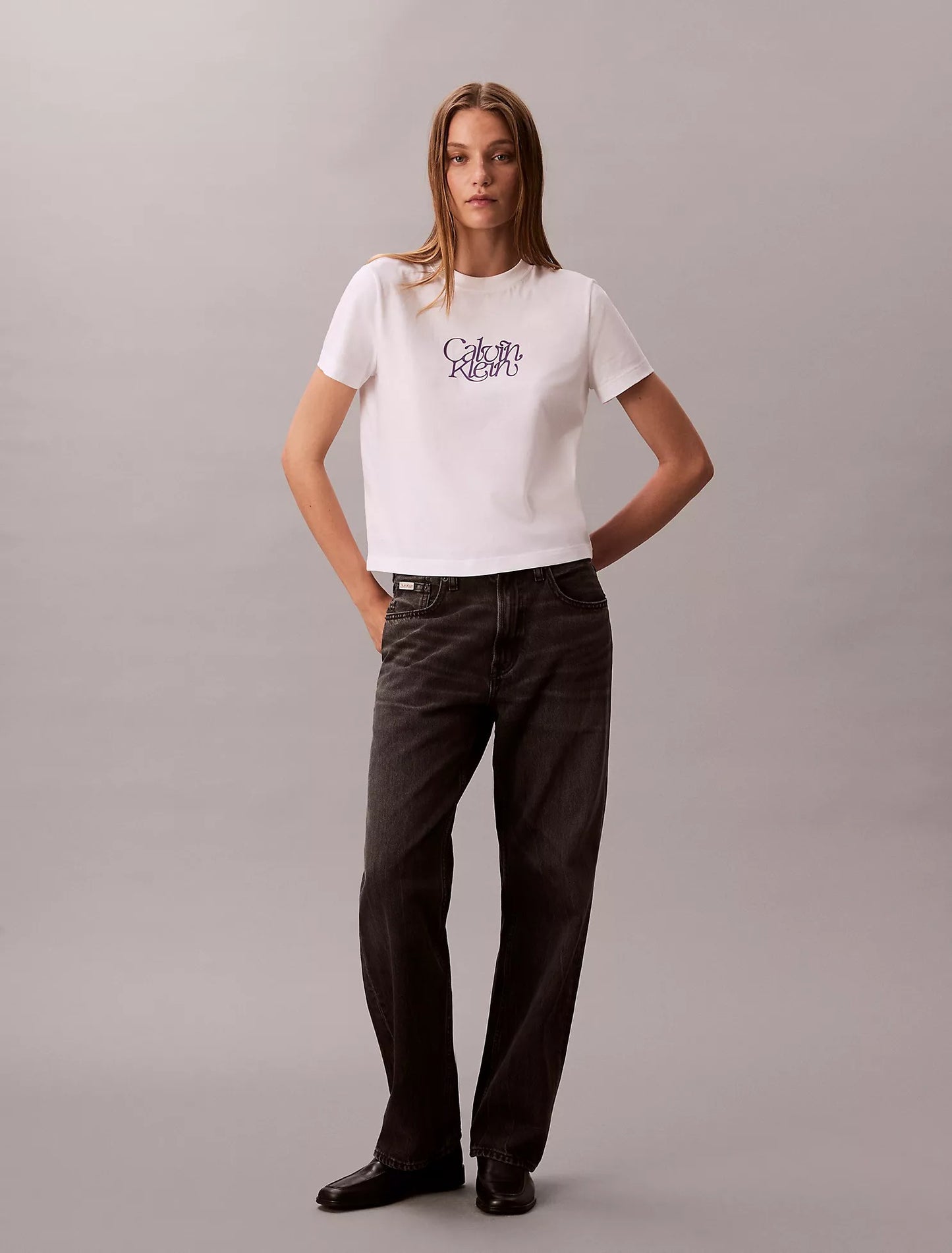 Franela cuello redondo con estampado central