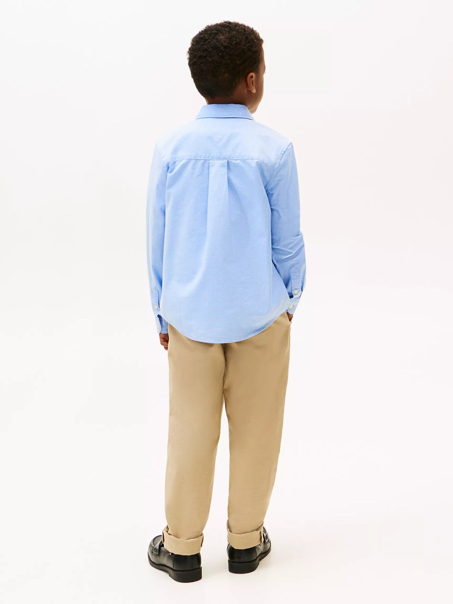 Camisa manga larga oxford para niño
