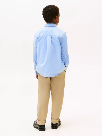 Camisa manga larga oxford para niño