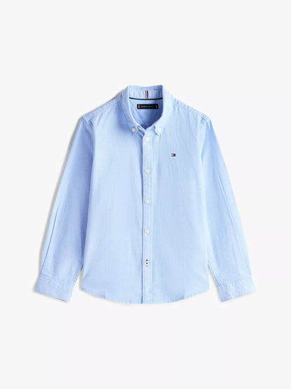 Camisa manga larga oxford para niño