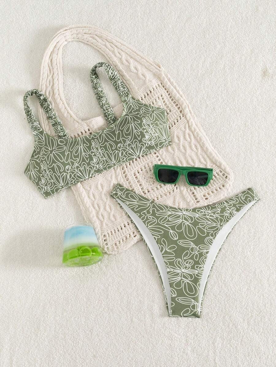 Bikini con estampado floral