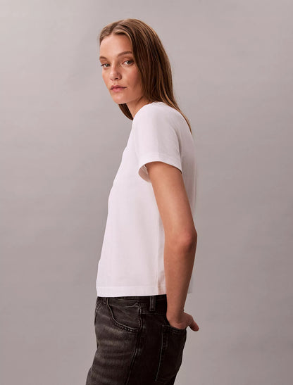 Franela cuello redondo con estampado central