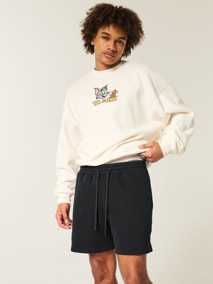 Shorts de algodón por encima de la rodilla