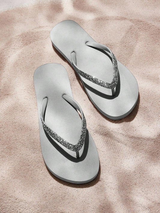 Sandalias con brillo