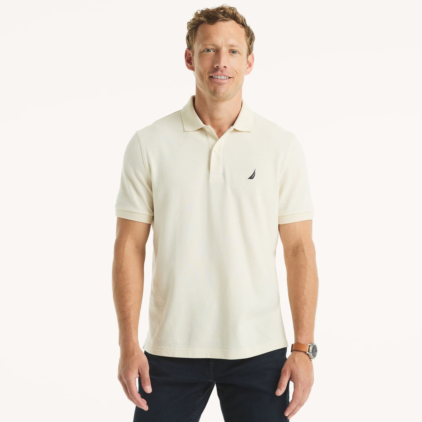 Chemise regular unicolor con logo