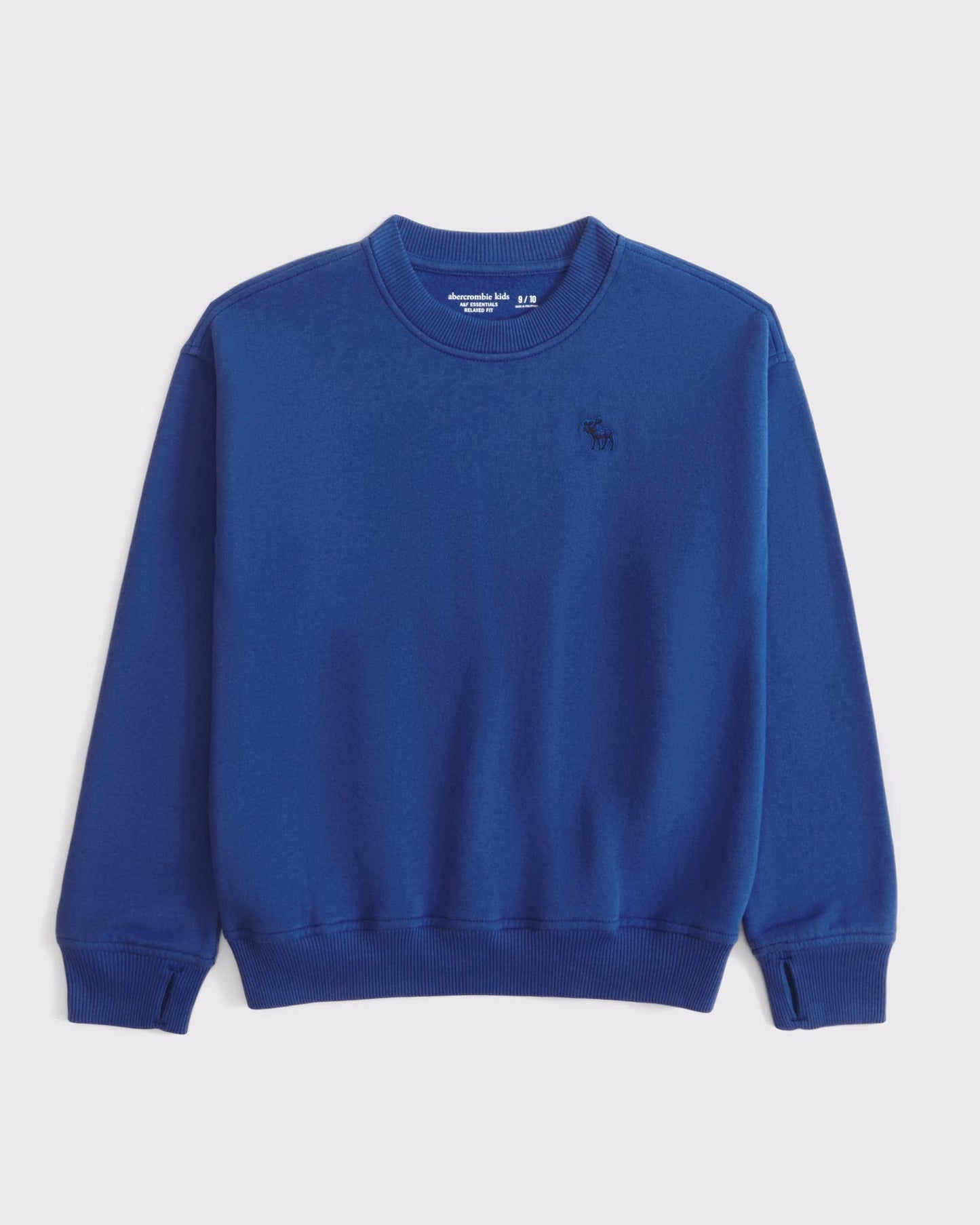 Sudadera cuello redondo con lgoo para niño