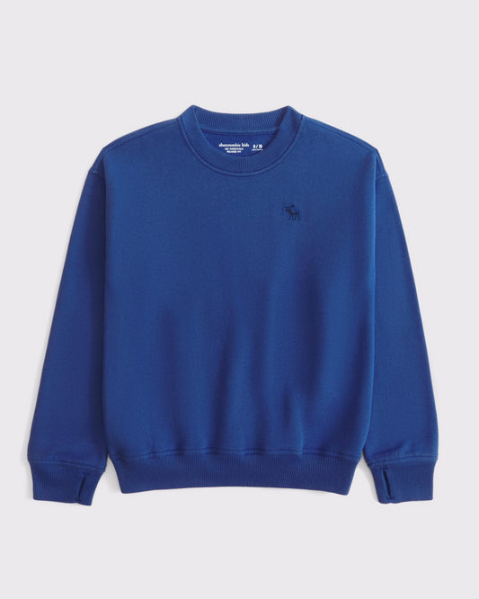 Sudadera cuello redondo con lgoo para niño