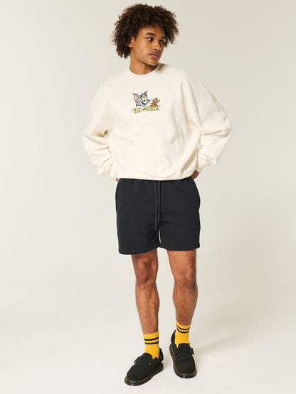 Shorts de algodón por encima de la rodilla