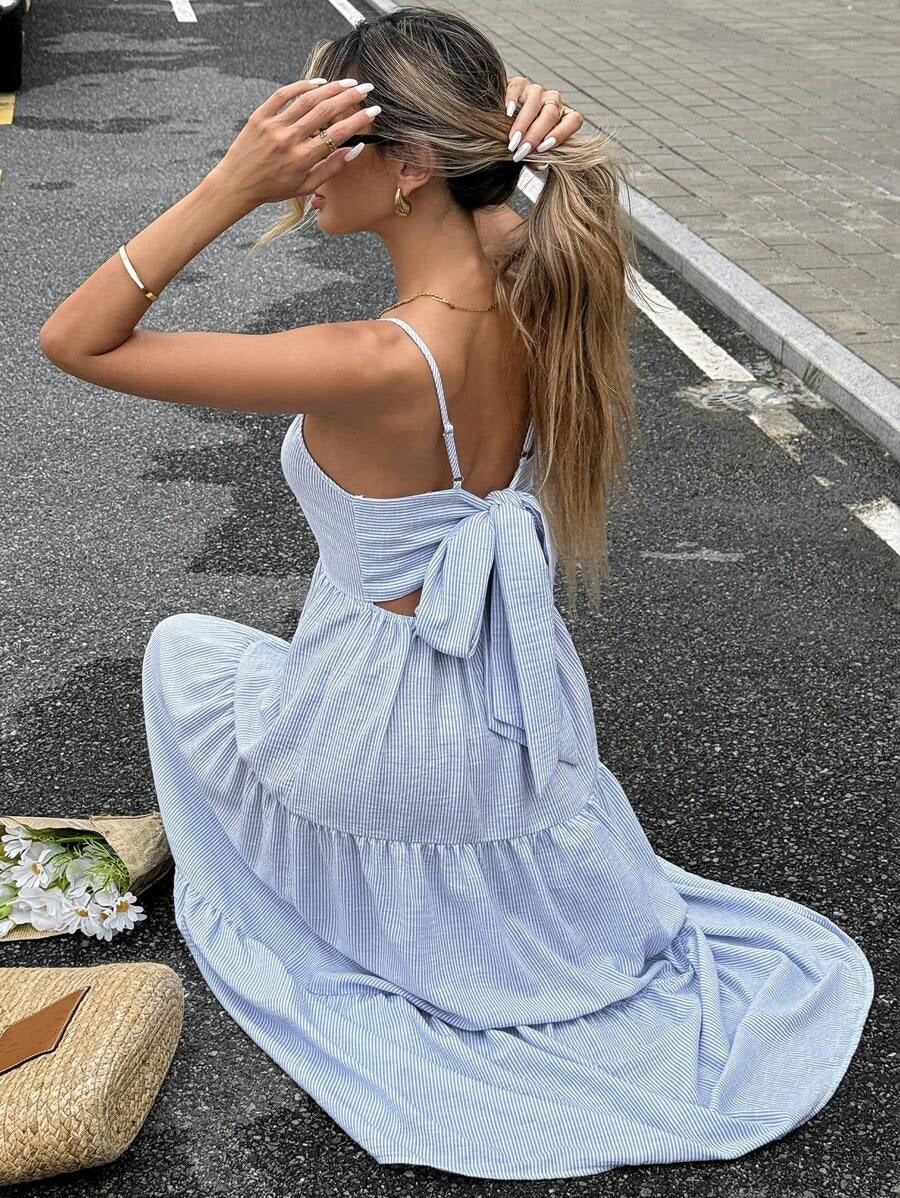 Vestido casual a rayas