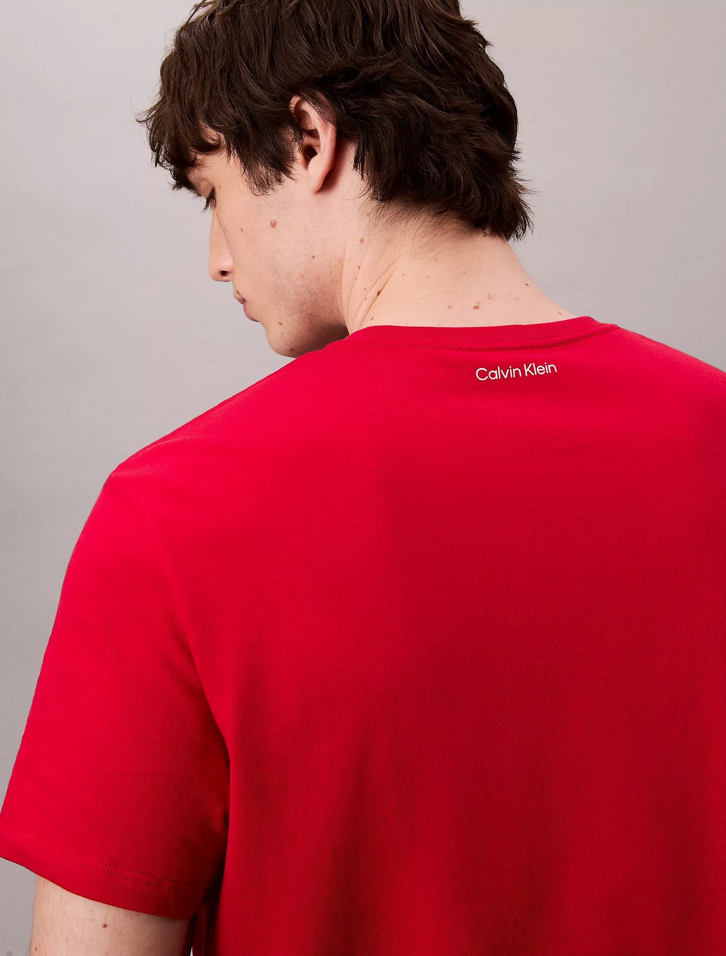 Franela holgada cuello redondo con estampado