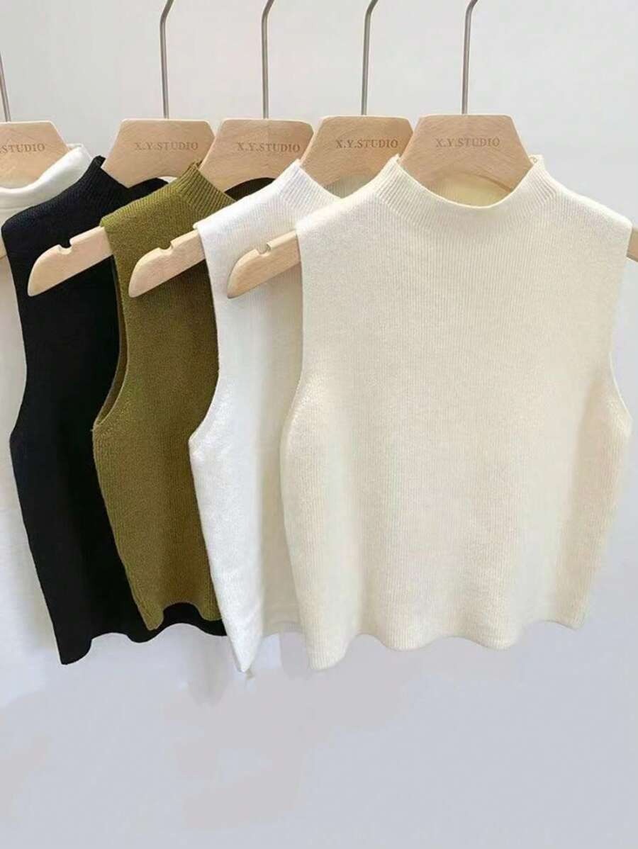 Sueter de punto  sin mangas