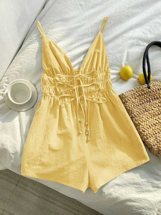 Braga informal de tirantes con nudo delantero