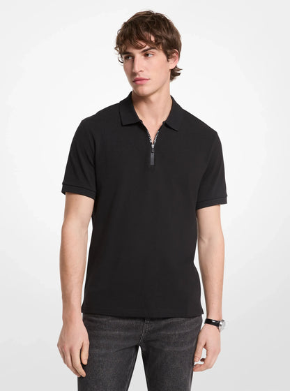 Chemise de algodón con cremallera