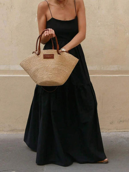 Vestido largo de espalda descubierta