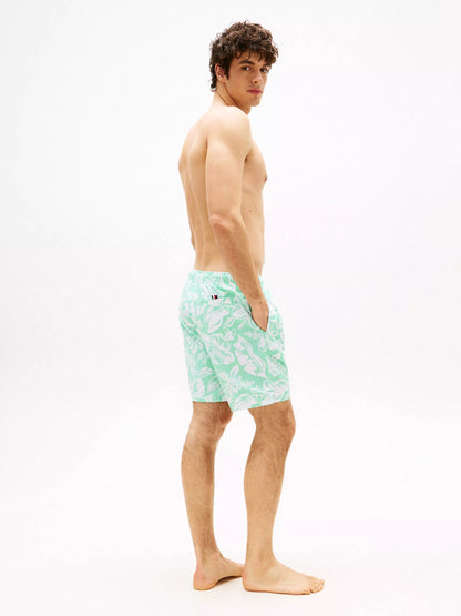 Traje de baño estampado tipo short 7" secado rápido