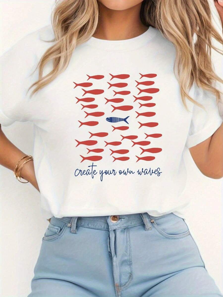 Camiseta de peces