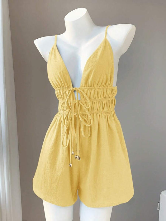 Braga informal de tirantes con nudo delantero