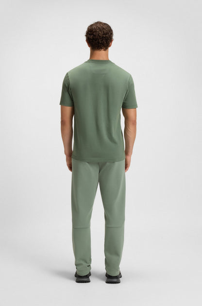 Franela cuello redondo unicolor con logo en 3D