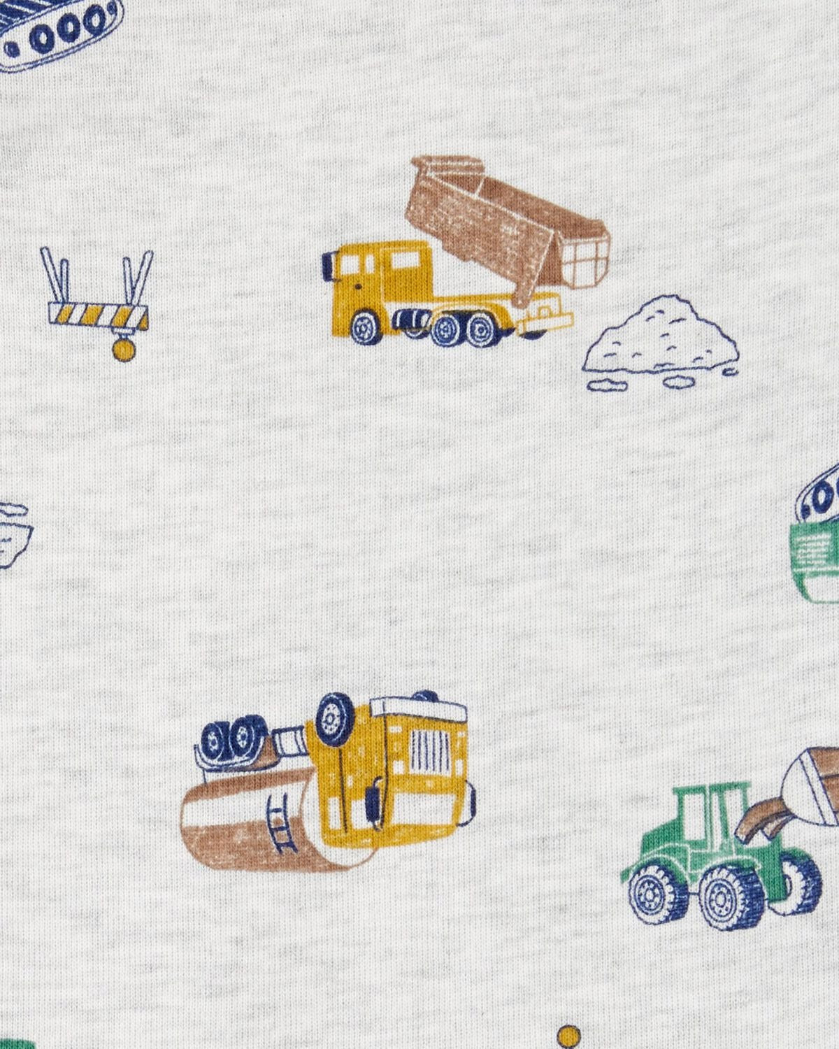 5 Pack Bodys estampado construccion para niño