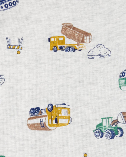 5 Pack Bodys estampado construccion para niño