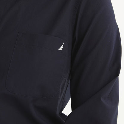 Camisa manga larga unicolor con logo