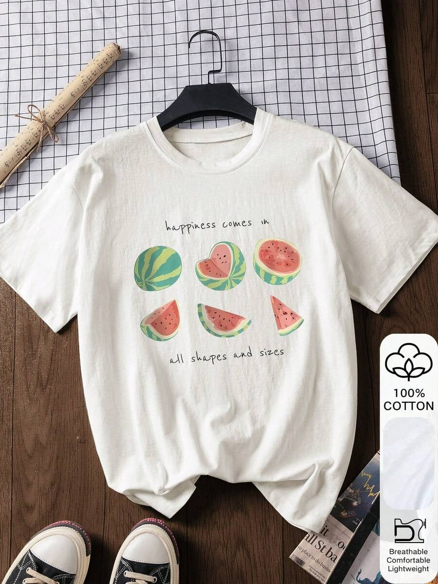 Camiseta  estampada con sandía