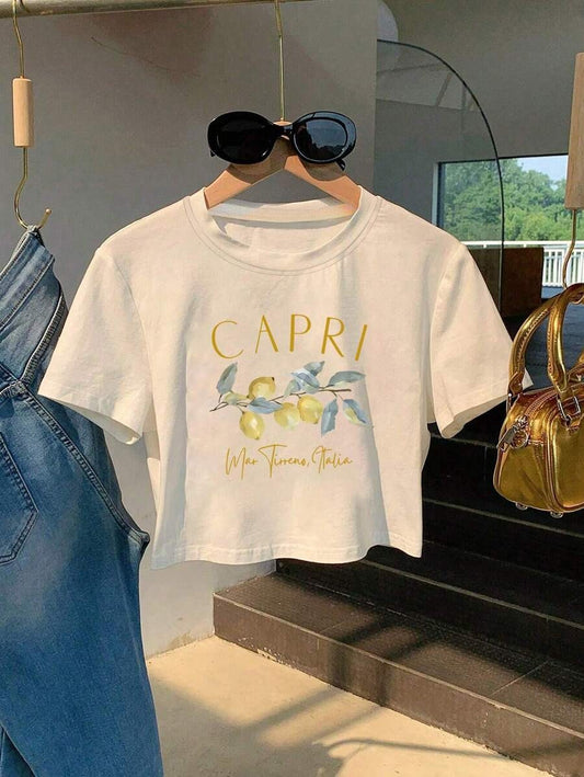 Camiseta casual estampada
