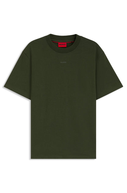 Franela holgada con logo estampado central