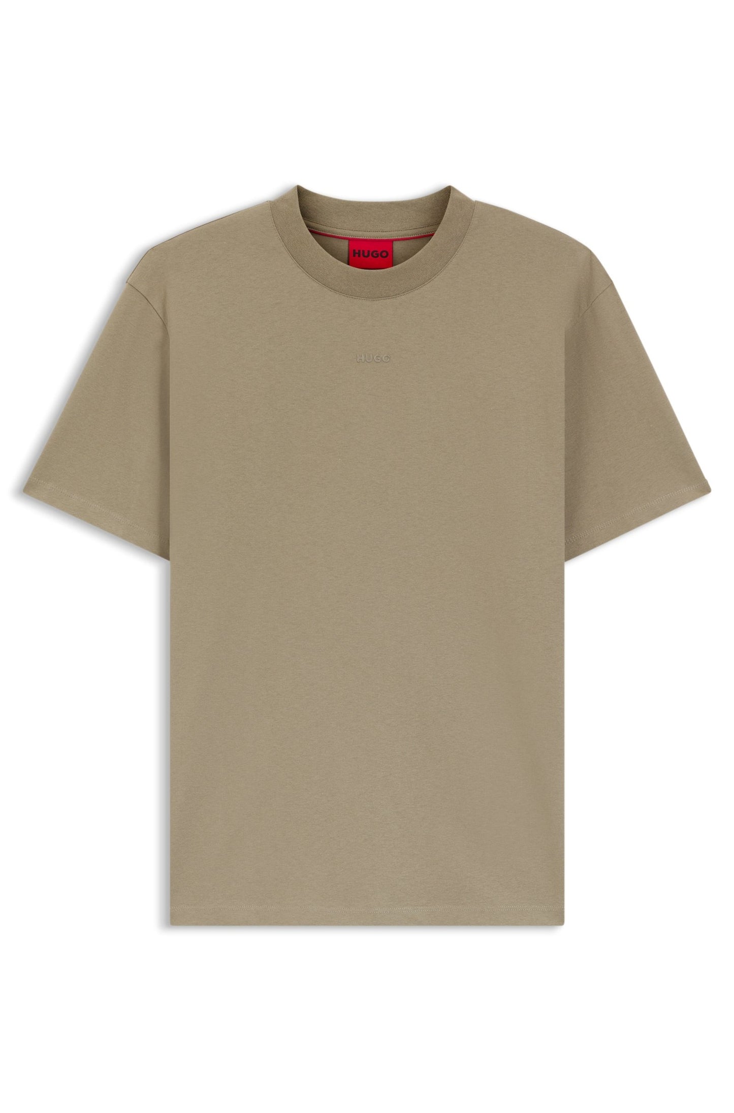 Franela holgada con logo estampado central