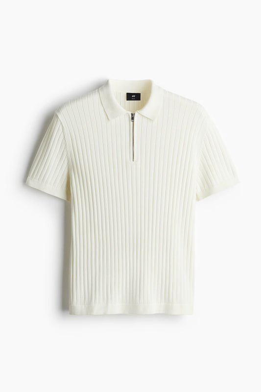 Chemise ajustada tejido canale con cremallera