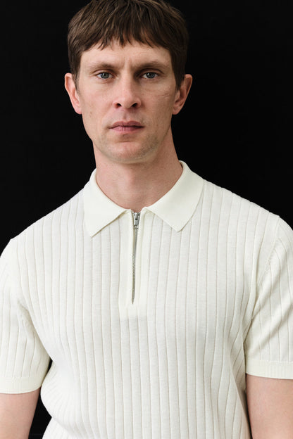 Chemise ajustada tejido canale con cremallera