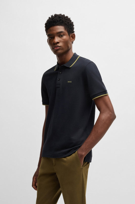 Chemise unicolor con logo estampado