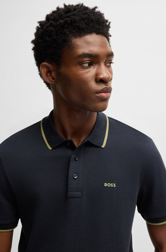 Chemise unicolor con logo estampado