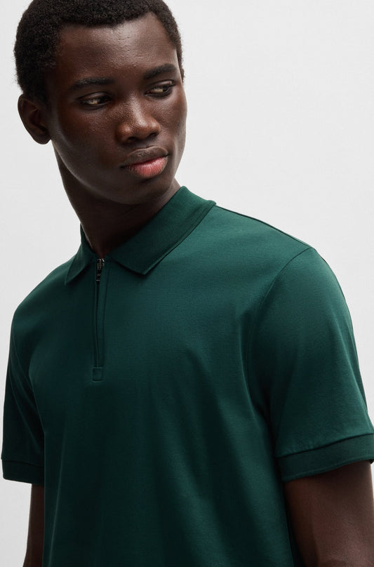 Chemise ajustada unicolor con cremallera