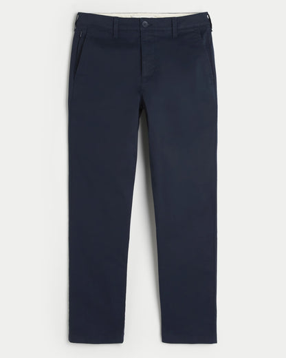 Pantalón chino recto con cremallera