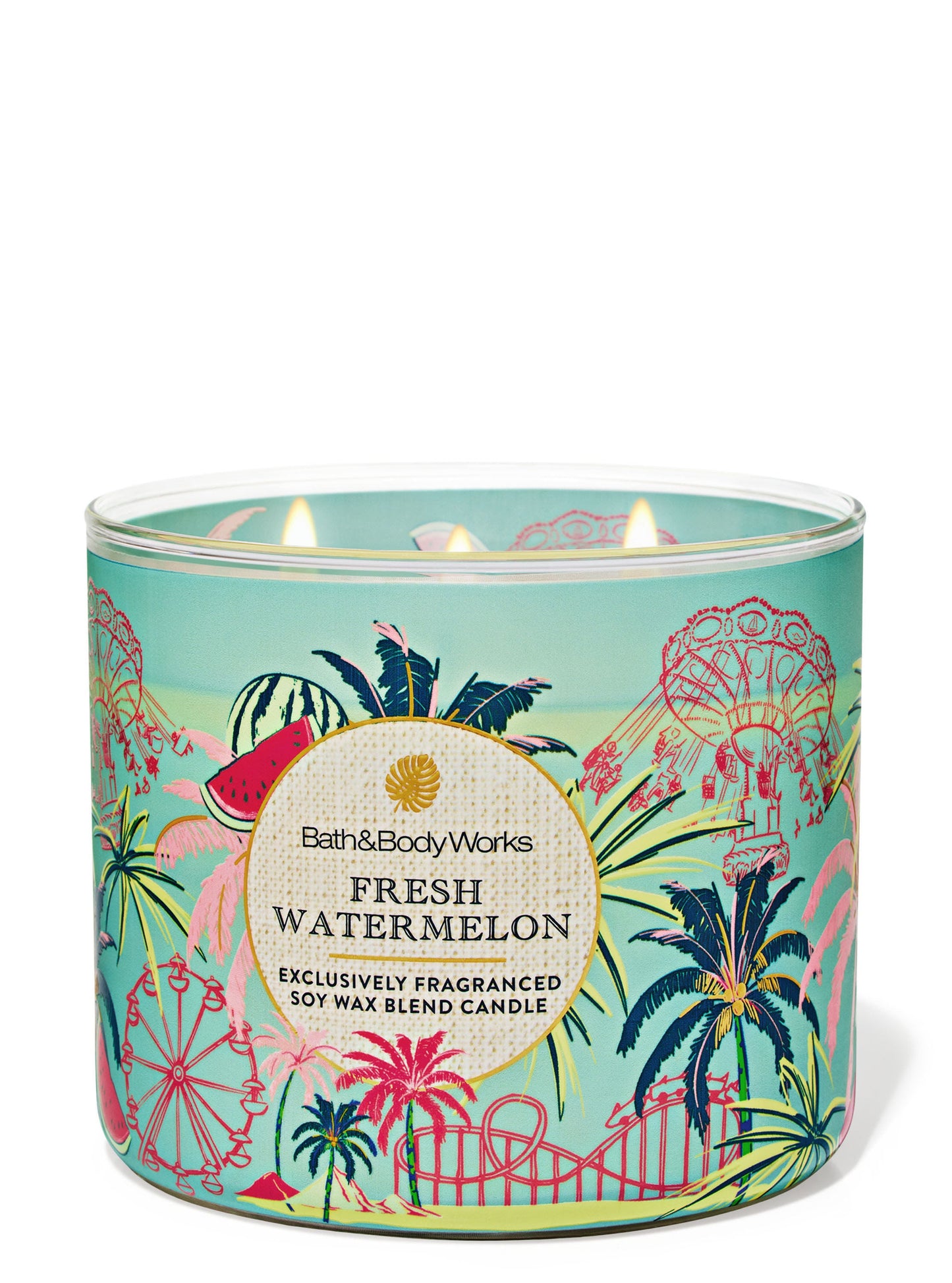 Vela 3 mechas Fresh Watermelon