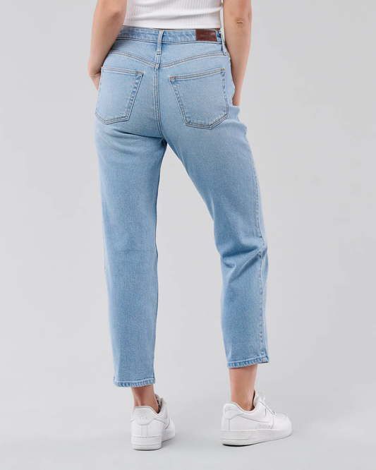 Jean recto vintage de tiro superalto