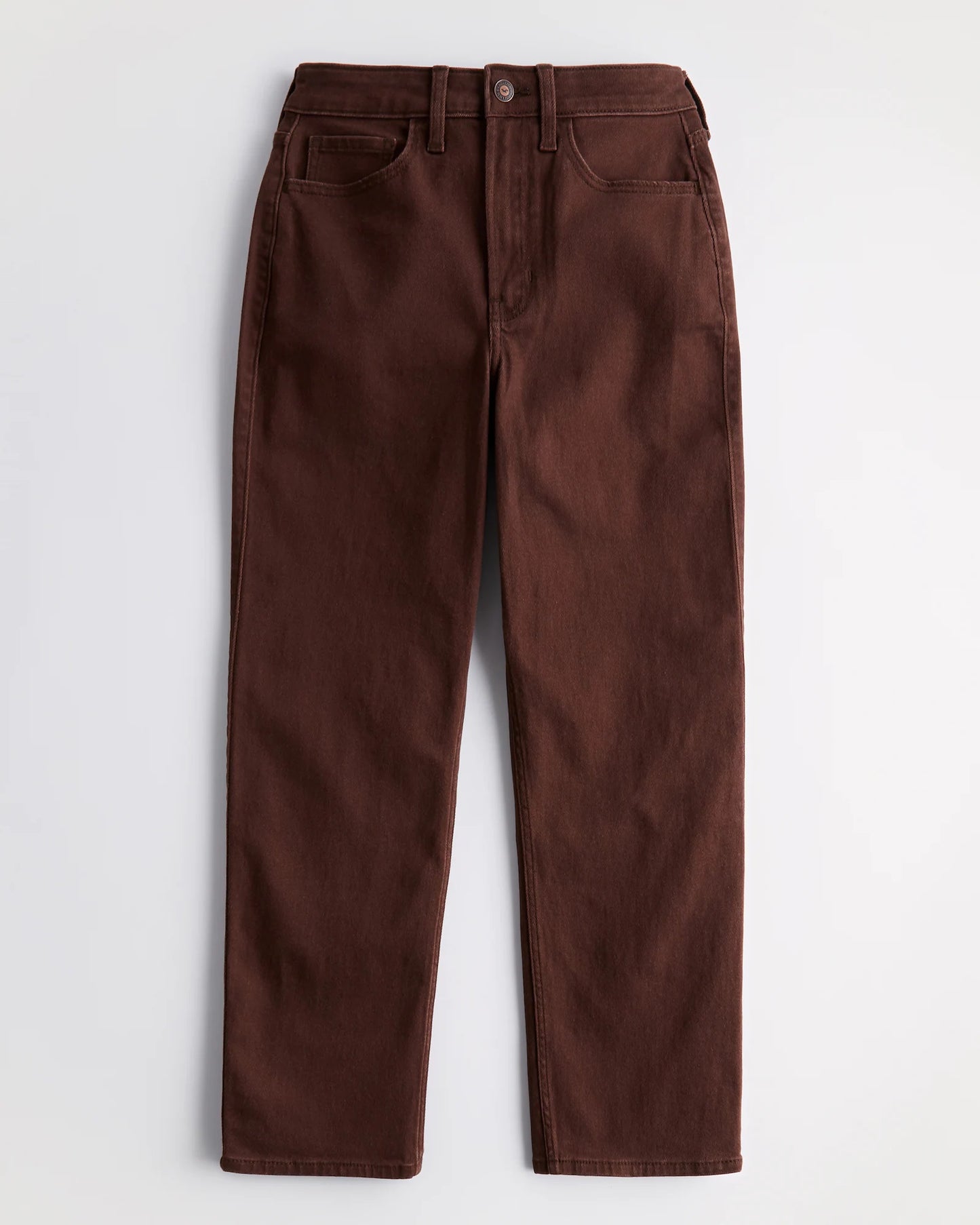 Jeans rectos al tobillo vintage de tiro superalto