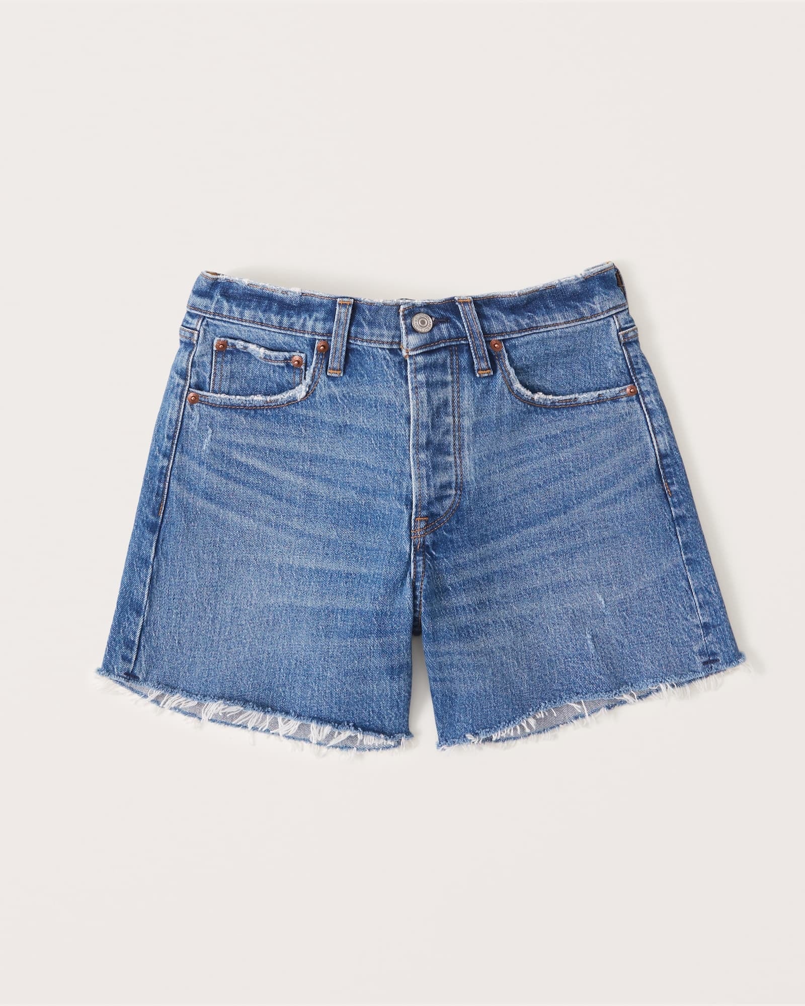 Shorts sueltos de tiro bajo de los 90 34 Azul