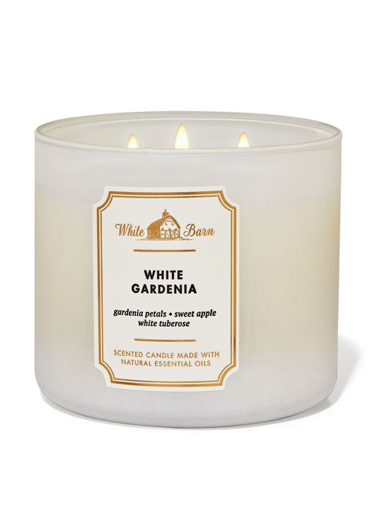 Vela 3 mechas White Gardenia
