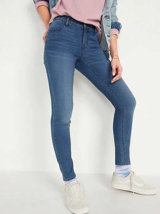 Mid-Rise Super Skinny Jeans